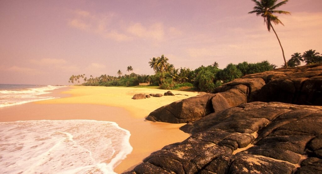 Hikkaduwa Beach in the Evening