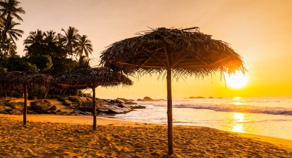 Tangalle Beach in the evening