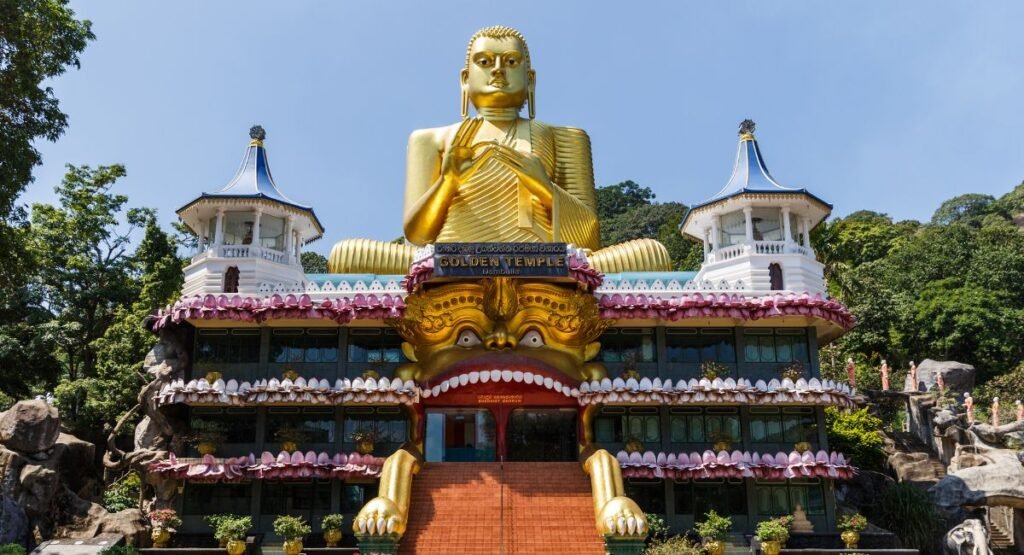 Dambulla Cave Temple from the road